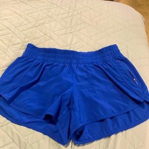 Blue Lululemon Tracker Shorts